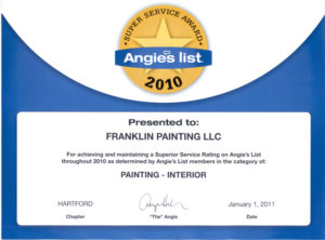 2010 Painting Interior Certificate