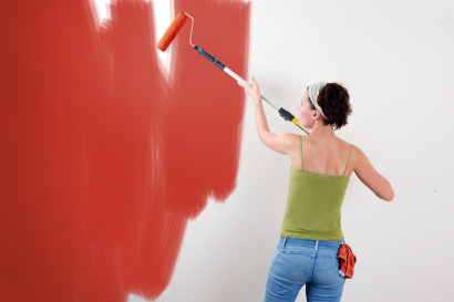 professional painters with paint rollers in burlington ct