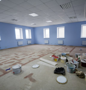 interior painting of the workplace