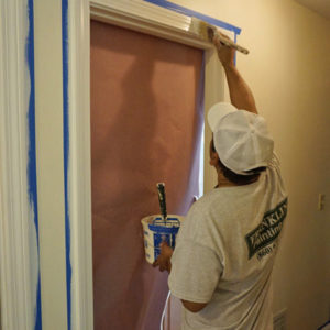 professional painting trim in home in south windsor ct