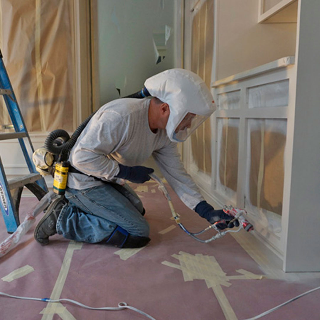 Cabinet painting in Burlington, CT